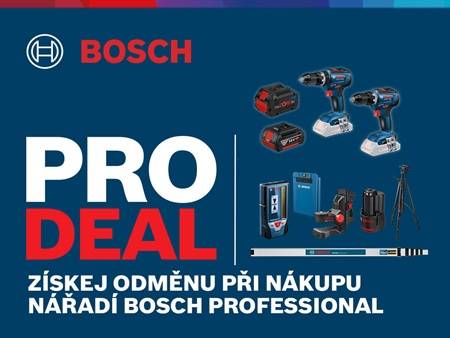 PRO Deals: Získej odměny za nákup nářadí Bosch Professional!
