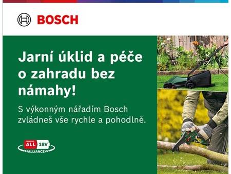 Zažij jaro s Bosch – úklid i péče o zahradu bez námahy!