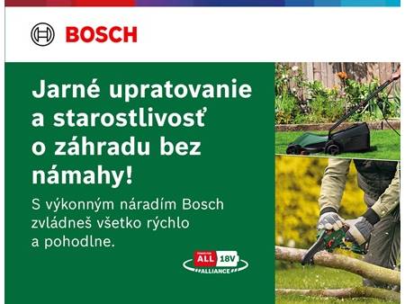 Zaži jar s Bosch – upratovanie aj starostlivosť o záhradu bez námahy!