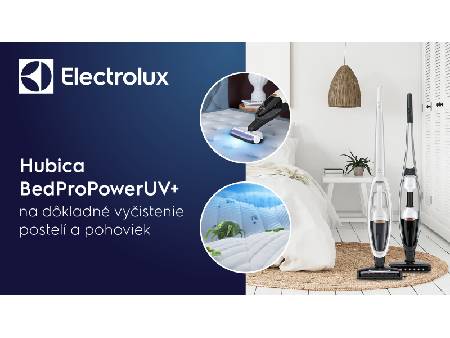 Hygienicky čistá domácnosť s hubicou Electrolux BedProPowerUV+