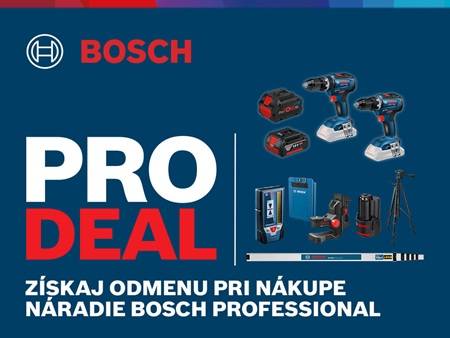 PRO Deals: Získaj odmeny za nákup náradia Bosch Professional!