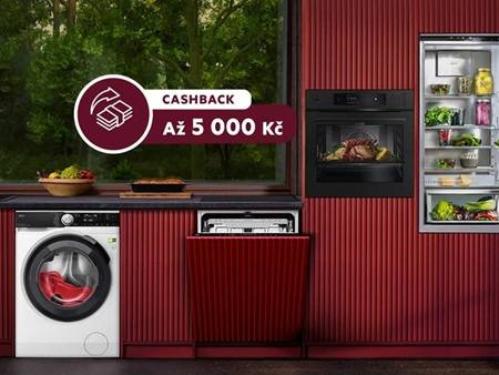Kupte si domácí spotřebiče AEG a získejte až 5 000 Kč zpět