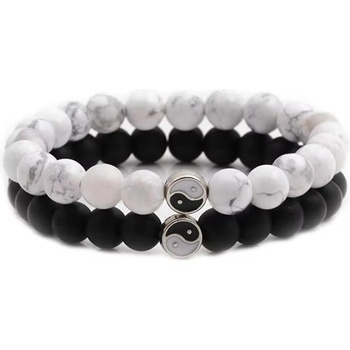 HARAHU Гривни Yin Yang - Черна / Бяла KP33449 (33449)