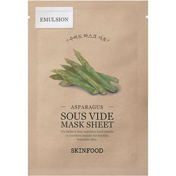 Skinfood Sous Vide Mask Sheet Asparagus - Маска за лице със спанак 1бр/20г