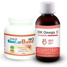 OKG Factor Base NO XXL 400 g + Omega 3 Complete 120 ml