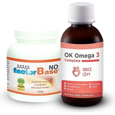 OKG Factor Base NO XXL 400 g + Omega 3 Complete 120 ml