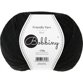 Bobbiny Friendly Yarn Black Плетива прежда (FY-012)