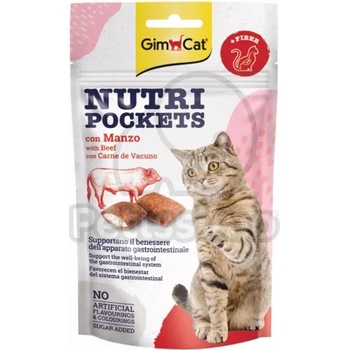 Image 1 of Gimborn GimCat Nutri Pockets с говеждо месо 60 г