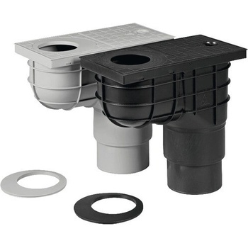 Haco Lapač strešných vôd univerzálny LSVU DN 125/110 čierny