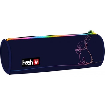 HASH Ученически цилиндричен несесер, HASH, Rainbow Bunny, 8 x 22 x 8 cm (AS505023068)