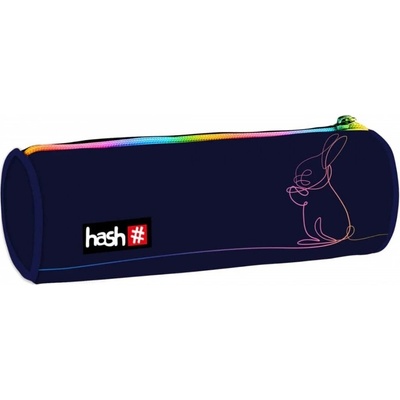 HASH Ученически цилиндричен несесер, HASH, Rainbow Bunny, 8 x 22 x 8 cm (AS505023068)