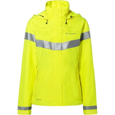 Vaude Дамско водоустойчиво яке за колоездене Vaude Women's Luminum Rain Jacket Cycling jacket - Neon Yellow - размер 38 (EU) (151-0804-0112)