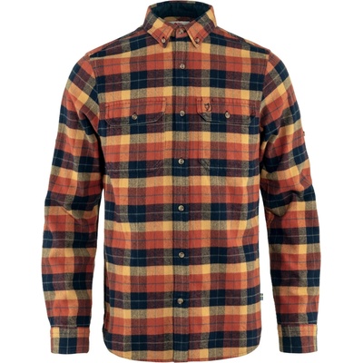 Fjallraven Singi Heavy flanelová košile autumn leaf/dark navy