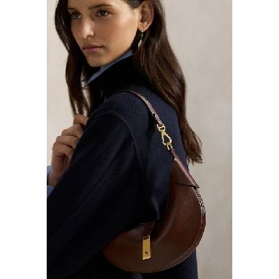 Ralph Lauren Чанта тип кроасан дамска от кожа (428871248)