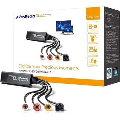 AVerMedia DVD EZMaker 7 USB GOLD C039 Střih videa USB CINCH S-Video 61C0390000AK
