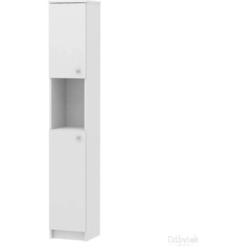 Kondela vysoká kúpelňová skrinka Galena SI14, 2D, biela
