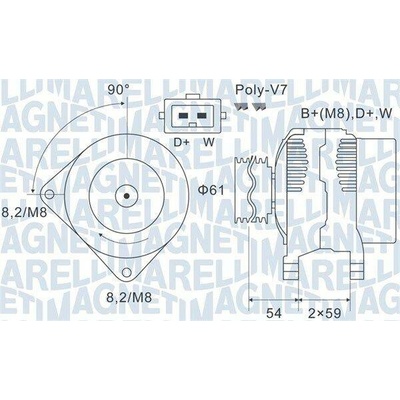 generátor MAGNETI MARELLI 063731143010
