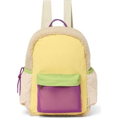 STUDIO NOOS - Patchwork Midi BACKPACK - batůžek Butter Yellow