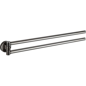 Mexen Remo двойна въртяща се закачалка за кърпи, черен хром - 70507255-73 (70507255-73)