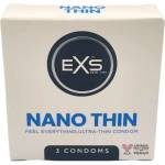 EXS Condoms 3 бр. Тънки презервативи EXS Nano Thin