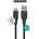eStuff INFINITE (GRS) USB-C to USB-A Cable 2m Black. PVC Free Recycled Plastic