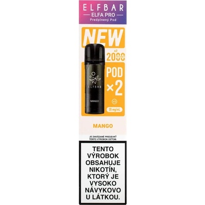 ELF BAR ElfBar Elfa Pro V2 cartridge Mango 2 x 2 ml 20 mg