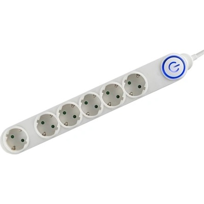 Somogyi Elektronic 6 Plug 1,5 m Switch (NV 06TK/WH)