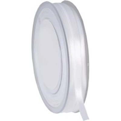 Oboustranná saténová stuha 6 mm x 50 m bílá