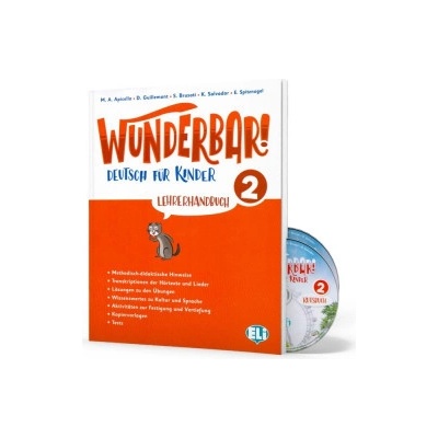 Wunderbar! 2 - Lehrerhandbuch + 2 Audio-CD
