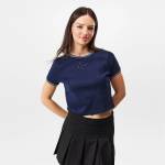 Jack Wills Тениска Jack Wills Women's JW Logo Slim Fit T-Shirt - Navy/White