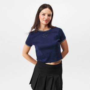 Jack Wills Тениска Jack Wills Women's JW Logo Slim Fit T-Shirt - Navy/White