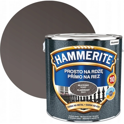 AkzoNobel Hammerite přímo na rez, kladívkový šedý, 2,5l