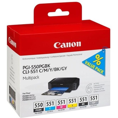 Canon Оригинален патрон Canon CLI-551, 121 страници/5%, Cyan (3015100461)