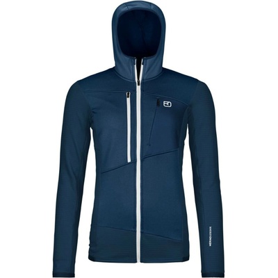 Ortovox Fleece Grid Hoody W tmavě modrá