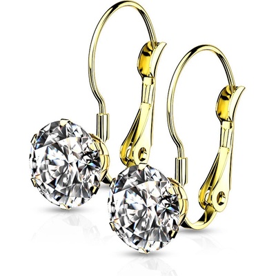 Steel Edge se zirkony chirurgická ocel 3926 zlatá