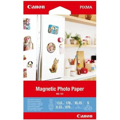 Canon Хартия Canon Magnetic Photo Paper MG-101, 10x15 cm, 5 sheets (3634C002AA)