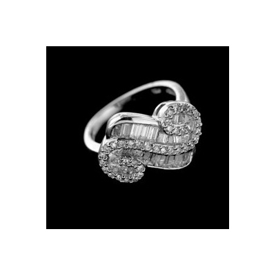 KA R424 strieborný prsteň s kameňom