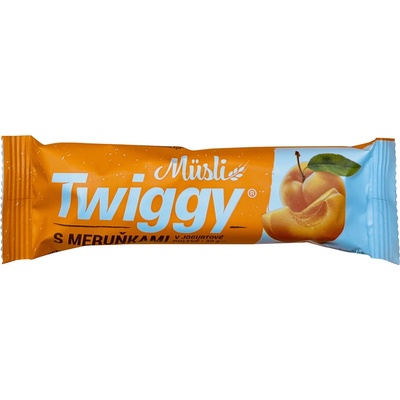 Twiggy Müsli tyčinka s meruňkami celomáčená v jogurtové polevě 30 g
