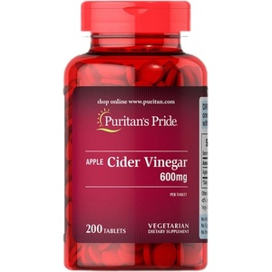 Puritan's Pride Apple Cider Vinegar 600 mg [200 Таблетки]