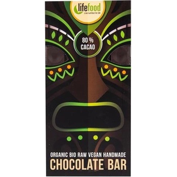 LIFEFOOD Čokoláda z nepraženého kakaa 80% BIO 70 g