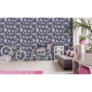 DIMEX ART Луксозна флизелинова тапета лилав хибискус