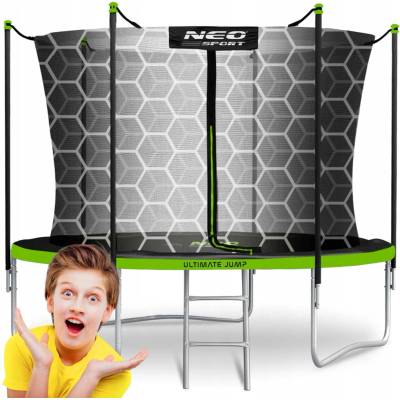 Neo-Sport 252 cm + vnitřní ochranná síť + žebřík