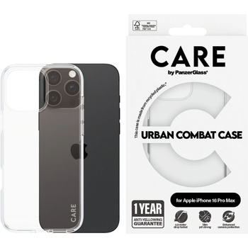 Panzer Калъф CARE - Urban Combat Clear Frame, iPhone 16 Pro Max, прозрачен (5715685004223)
