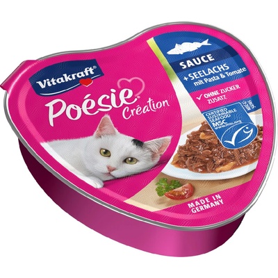 Vitakraft Poésie Création Treska tmavá s cestovinami 15 x 85 g
