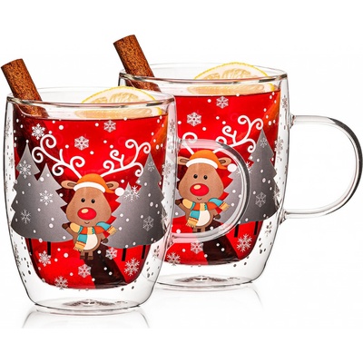4Home Termo sklenice Mug Reindeer Hot&Cool 2 x 270 ml