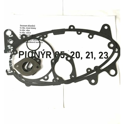 Sada těsnění motoru Pionýr Jawa 50/05, 20, 21, 23 , pionýr, mustang