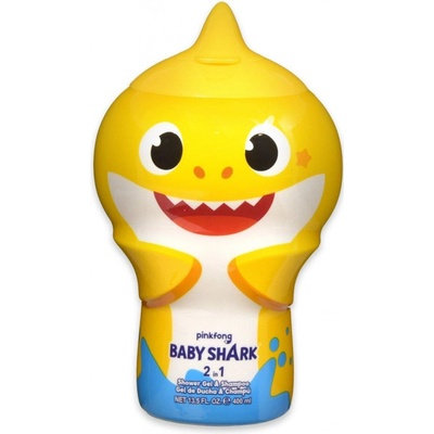 Air Val Baby Shark sprchový gél a šampón 2 v 1 pre deti 400 ml