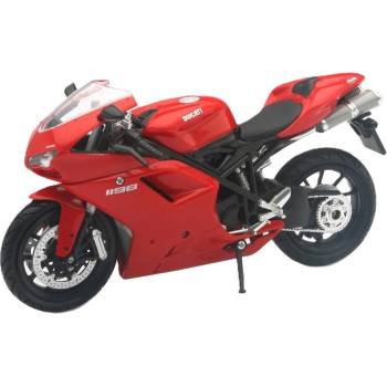 New Ray Toys Метален мотоциклет Newray - Ducati 1198, 1: 12, червен (57143 A)