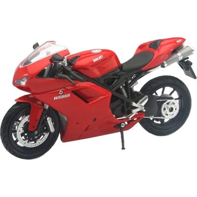 New Ray Toys Метален мотоциклет Newray - Ducati 1198, 1: 12, червен (57143 A)