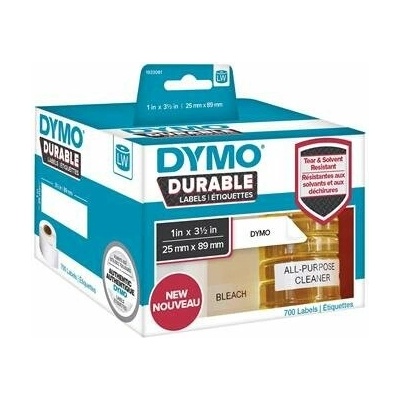 Etikety, odolné, do LW tlačiarní, 25x89 mm, 700 ks etikiet, DYMO